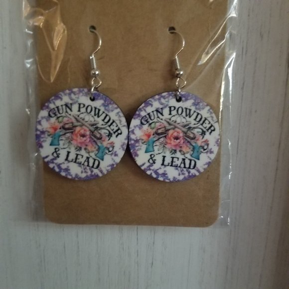 5 for $15  Fun Colorful Handmade Round Earrings - Picture 1 of 3
